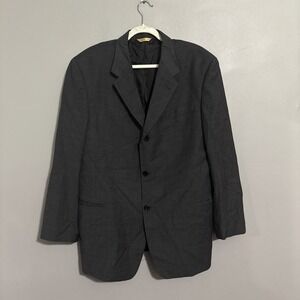 Donna Karan Men's dark Grey Wool Blazer Size Reg 44/38